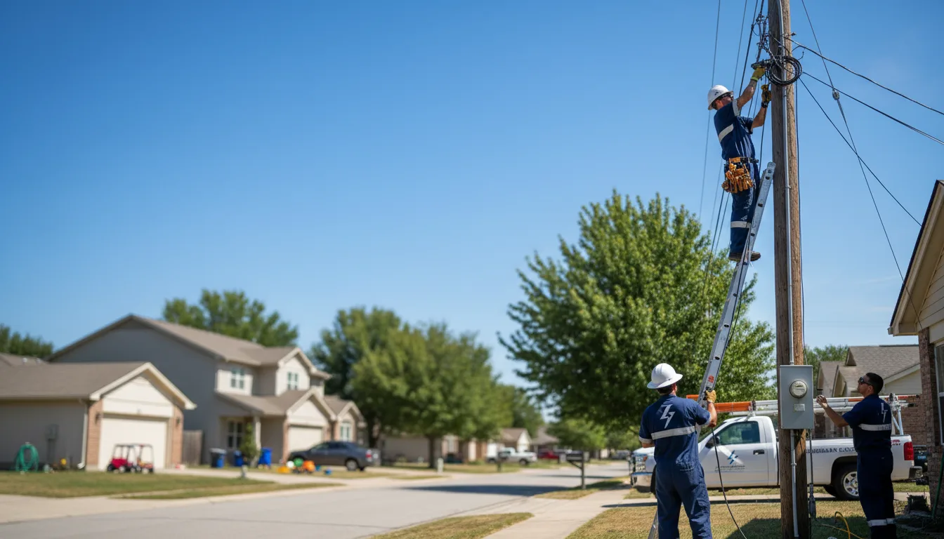 Residential electrician providing installation services in What Cheer, IA